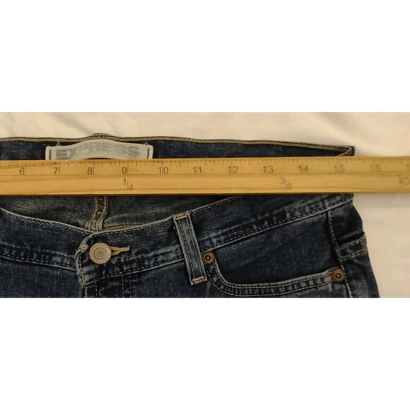 Express Precision Fit Cetine and Flare Denim Blue Jeans Size 8 S Low Rise - Picture 11 of 13
